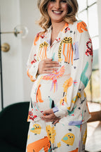 Animales de la Selva - Camisa Manga Larga y Pantalon Maternidad READY TO SHIP