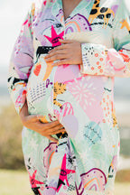 Fantasia - Camison Manga Larga De Maternidad READY TO SHIP