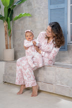 Lirios Rosa - Enterizo de Bebe READY TO SHIP