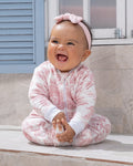 Lirios Rosa - Enterizo de Bebe READY TO SHIP