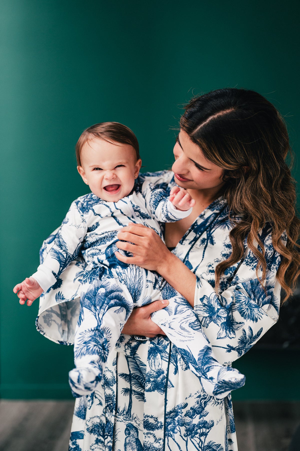 Selva Africana Azul - Baby Onesie READY TO SHIP