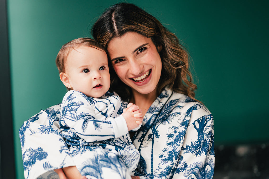 Selva Africana Azul - Baby Onesie READY TO SHIP