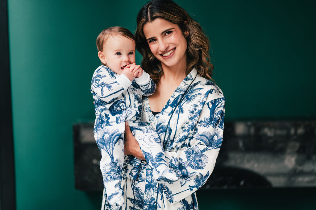 Selva Africana Azul - Baby Onesie READY TO SHIP